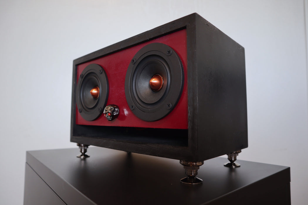 Red & Black Skull Themed Speakers